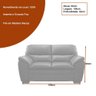 Sofá 2 Lugares Lyra 158cm Couro Capuccino - Sallar Home - 3
