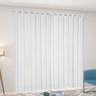 Cortina para Sala Voil Branca 4m x 2,80 Lisa Ideal para Varão de 3 Metros Simples - 1