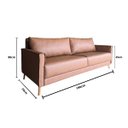 Ver imagem 4 de Sofá Classic em Corino Moderno Sala Recepção Escritório Hall:conhaque