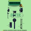 Ver imagem 4 de Kit para Porta até 75cm Roldana Aparente Tubular Preto - 1,50m (sem a Porta)