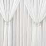 Cortina Rústica Fênix Branco com Voil 3,00M X 2,50M - 2