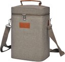 Ver imagem 1 de Bolsa Térmica para Vinhos Kato (cinza 4 Garrafas)