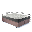 Ver imagem 3 de Cama Box King com Baú 193x203 com Colchão Adapto Molas Ensacadas Ecoflex Suede