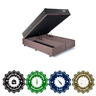 Cama Box King com Baú 193x203 com Colchão Adapto Molas Ensacadas Ecoflex Suede - 7