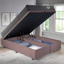 Ver imagem 4 de Cama Box King com Baú 193x203 com Colchão Adapto Molas Ensacadas Ecoflex Suede