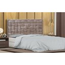 Ver imagem 5 de Cabeceira Estofada Cama Box Queen 1,60 Quadra para Quarto em Veludo Rosê - Larbelle