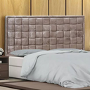 Ver imagem 1 de Cabeceira Estofada Cama Box Queen 1,60 Quadra para Quarto em Veludo Rosê - Larbelle