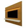 Home para TV Ripado com LED Nobre 230 Naturale Off White - Gelius - 4