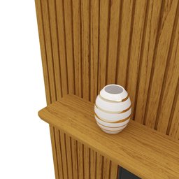 Home para TV Ripado com LED Nobre 230 Naturale Off White - Gelius - 8