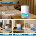 Ver imagem 5 de Desumidificador Antimofo Secar Ar Elétrico 2000ml Led Lâmpada Ambiente 7 Cores Branco Importway