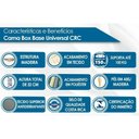 Ver imagem 2 de Conjunto Box King: Colchão Molas D Angelis Anjos Ensacadas Classic + Base Crc Courano White (