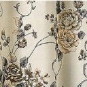 Ver imagem 2 de Cortina Algodão Floral 2 Folhas Floratta Bia Enxovais 3,00mx2,50m