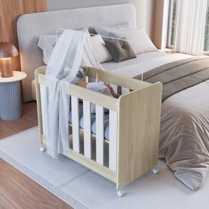 Mini Berço para Quarto de Bebê 4 em 1 Evolutivo