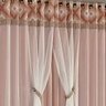 Cortina Hibiscus Rosê com Voil 2,00M X 1,70M - 2