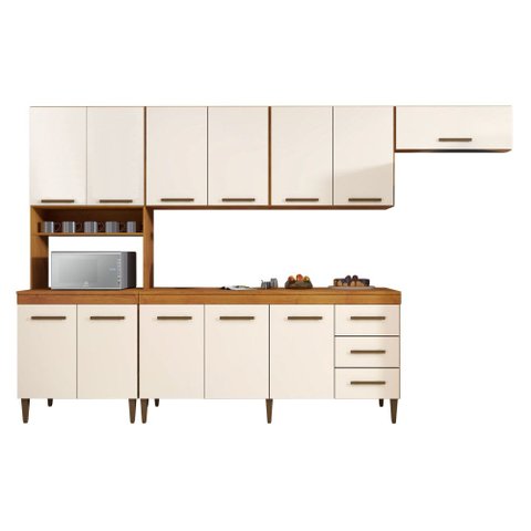 Cozinha Completa 12 Portas 3 Gavetas Toscana