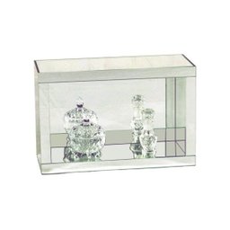 Nicho Parede Espelhado Prata Luxo Decoração - 4