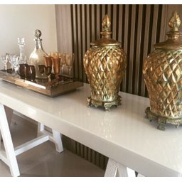 Bandeja Espelho Bronze Sala Cozinha Decorar 40x25 - 2