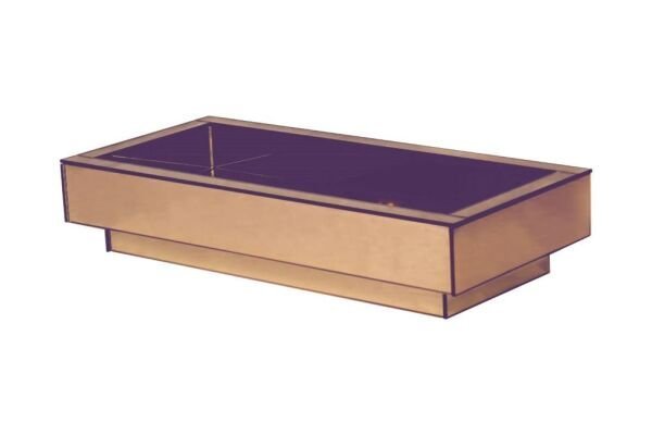 Bandeja Espelhada Bronze Sala Cozinha Bar Decoração 50X30 - 5