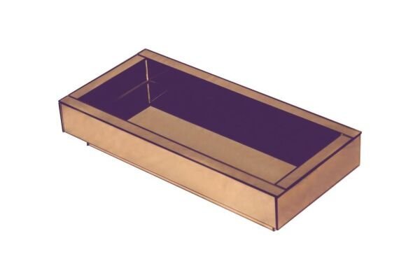 Bandeja Espelhada Bronze Sala Cozinha Bar Decoração 50X30 - 4