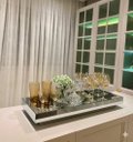 Ver imagem 2 de Bandeja Espelho Prata Sala Cozinha Decorar 50x25 Inova Decor