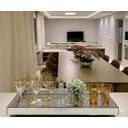 Ver imagem 5 de Bandeja Espelho Prata Sala Cozinha Decorar 50x25 Inova Decor