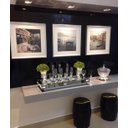 Ver imagem 2 de Bandeja Espelhada Prata Luxo Sala Cozinha Decoração 50x30