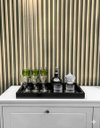 Ver imagem 2 de Bandeja Vidro Preto Decoração 50x30 Inova Decor