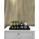 Ver imagem 2 de Bandeja Vidro Preto Decoração 50x30 Inova Decor