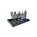 Ver imagem 5 de Bandeja Espelho Fumê Decorar Taças Luxo Bar Cozinha Sala