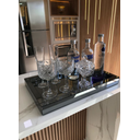 Ver imagem 2 de Bandeja Espelho Fumê Decorar Taças Luxo Bar Cozinha Sala