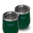 Ver imagem 2 de Dois Copos Térmico com Tampa Ichef Smart Cup 350 ml | Verde