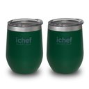 Ver imagem 1 de Dois Copos Térmico com Tampa Ichef Smart Cup 350 ml | Verde