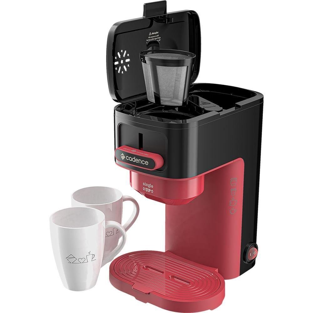 Kit Trio Vermelho Cadence - Cafeteira Chaleira Mixer 220v - 6