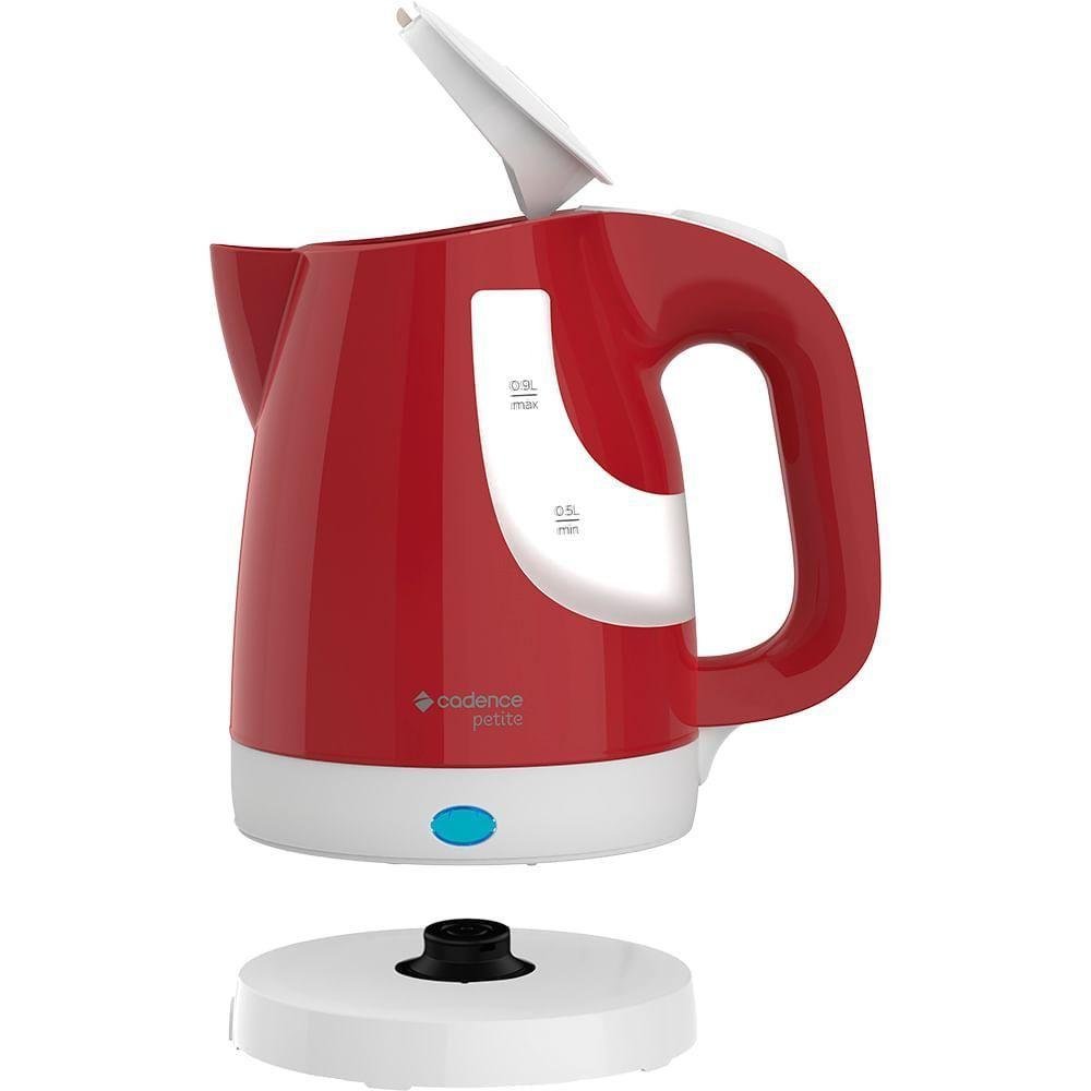 Kit Trio Vermelho Cadence - Cafeteira Chaleira Mixer 220v - 8