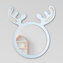 Ver imagem 1 de Espelho Decorativo Infantil Alce 43x44cm Branco - In House Decor