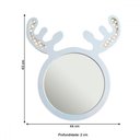 Ver imagem 3 de Espelho Decorativo Infantil Alce 43x44cm Branco - In House Decor