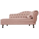 Ver imagem 5 de Kit Diva Recamier Diana 140cm Lado Esquerdo e 02 Poltronas Classic Suede Rosê - ADJ Decor
