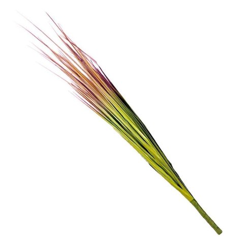 Kit 2 Folhagem Capim Verde Ponta Avermelhada Artificial 74cm
