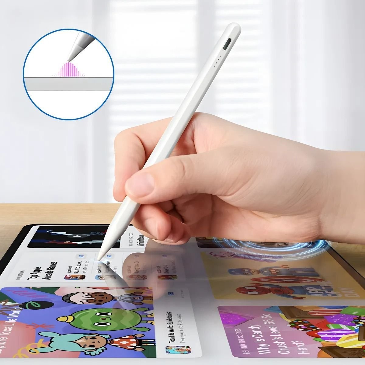 Caneta Digital Universal Touchscreen Ponta Fina Precisão - 2