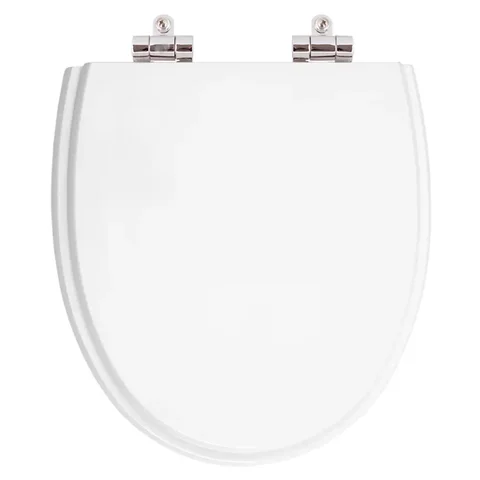 Assento Sanitário Poliester Soft Close Eros Branco para vaso Incepa