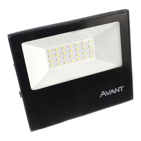 REFLETOR LED SLIM 30W 3000K BRANCO QUENTE IP65 AVANT