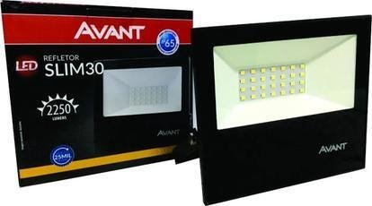 REFLETOR LED SLIM 30W 3000K BRANCO QUENTE IP65 AVANT - 2