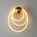 Ver mais imagens de Arandela Moderna Hose Dourada 38cm Led 50w 3000k Bivolt Ds8256 Delis