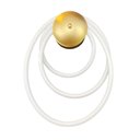 Ver imagem 1 de Arandela Moderna Hose Dourada 38cm Led 50w 3000k Bivolt Ds8256 Delis