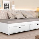 Ver imagem 6 de Cama Solteiro 2 Gavetas Puff Conquista Móveis