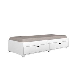 Cama Solteiro 2 Gavetas Puff Conquista Móveis - 2 Cama Solteiro 2 Gavetas Puff Conquista Móveis - 2