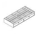 Ver imagem 3 de Cama Solteiro 2 Gavetas Puff Conquista Móveis