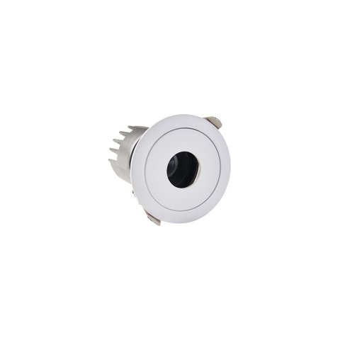 Spot de Embutir Nordecor Zaon Redondo Led Alto Irc 97 7w Bivolt Branco 2700k Luz Amarela 6512