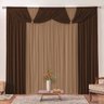 Cortina Londrina Tabaco/Avelã 4,00M x 2,60M para Varão Simples - 1