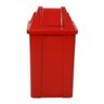 Cesto Quadrado Com Tampa Vai E Vem 60 Litros:Vermelho - 1